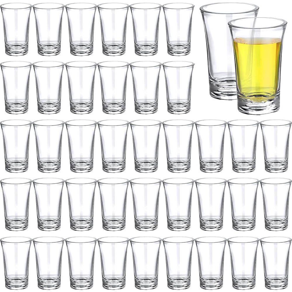 Espresso Shot Glass - 1,2oz Acryl-Schnapsgläser im Großpack mit verdicktem