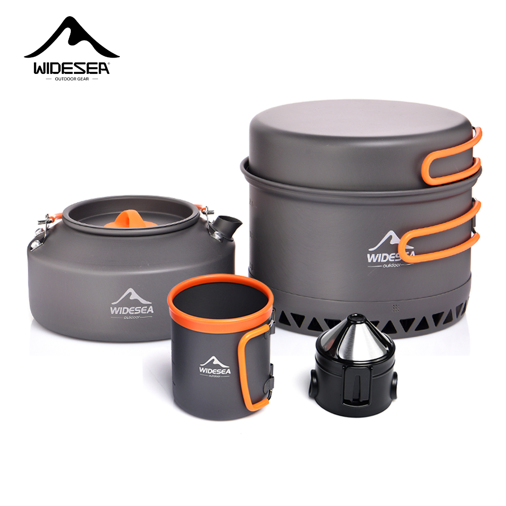 Coffee Equipment For Camping - Camping-Geschirr, Outdoor-Kochgeschirr-Set, Töpfe, Touristenkessel, Kaffeetasse, Filter,