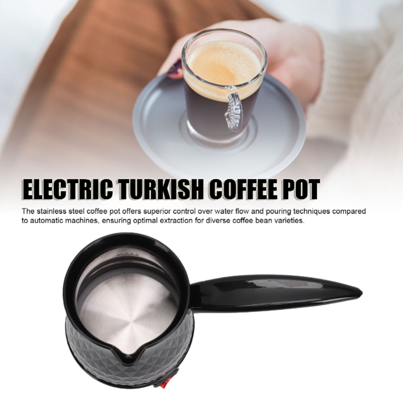 Coffee Equipment For Camping - 110V Elektrische Türkische Kaffeekanne 600ml Edelstahl